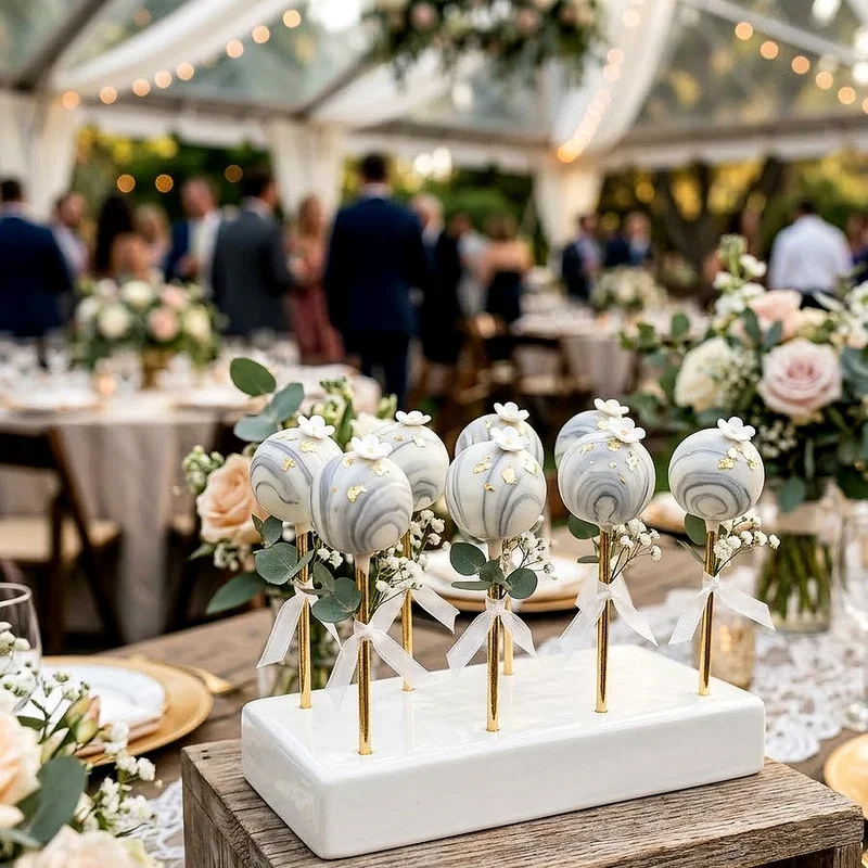 Wedding Cake Pop Ideas