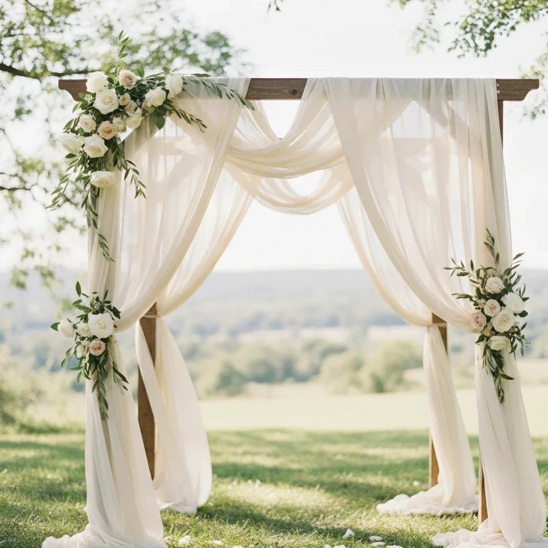 How to Decorate a Wedding Arch with Fabric: Easy Guide
