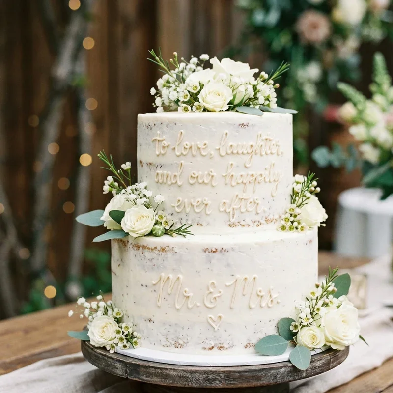 Wedding Cake Writing Ideas