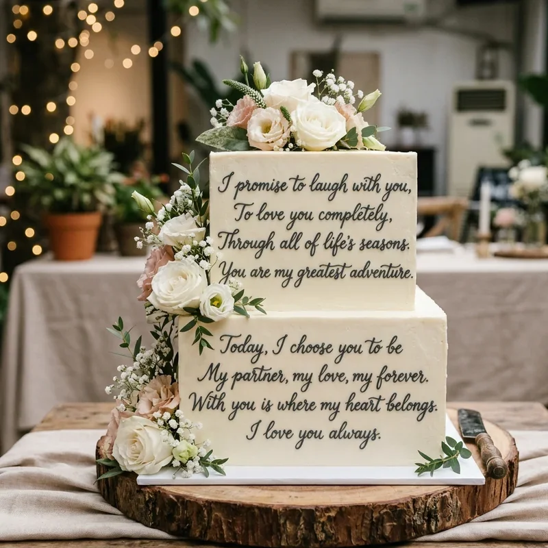 Wedding Cake Writing Ideas
