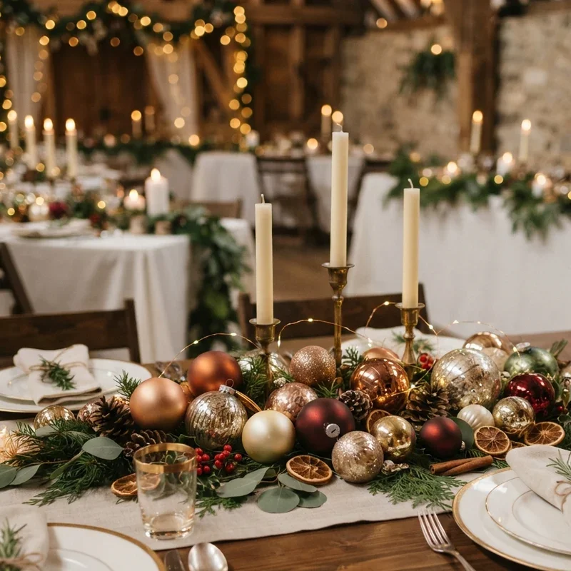 Christmas Wedding Centerpiece Ideas
