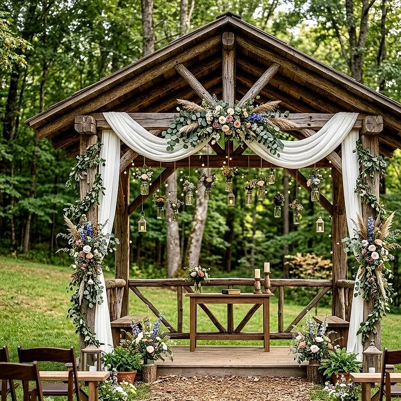 Outdoor Gazebo Wedding Decoration Ideas