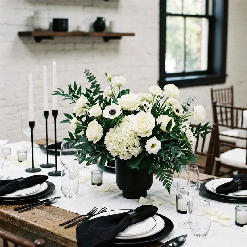 Black and White Bridal Shower Ideas