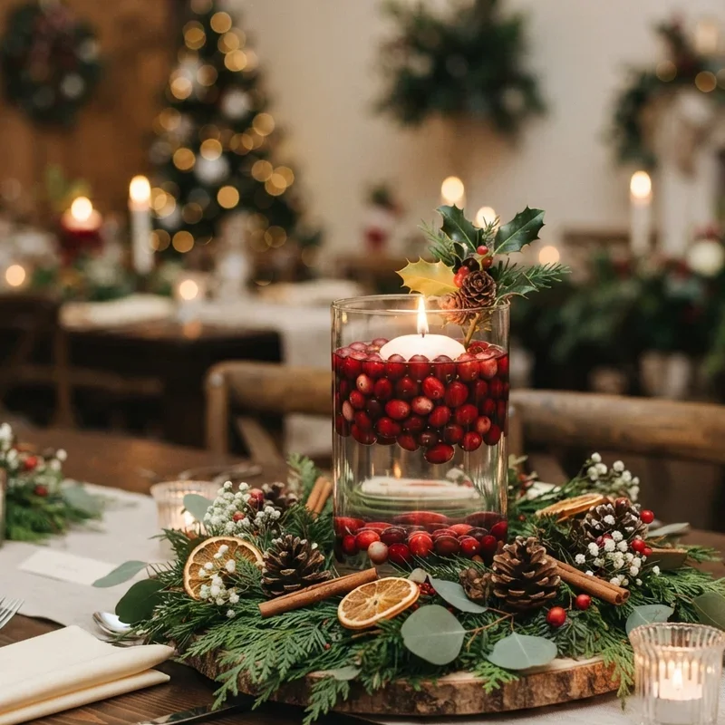 Christmas Wedding Centerpiece Ideas