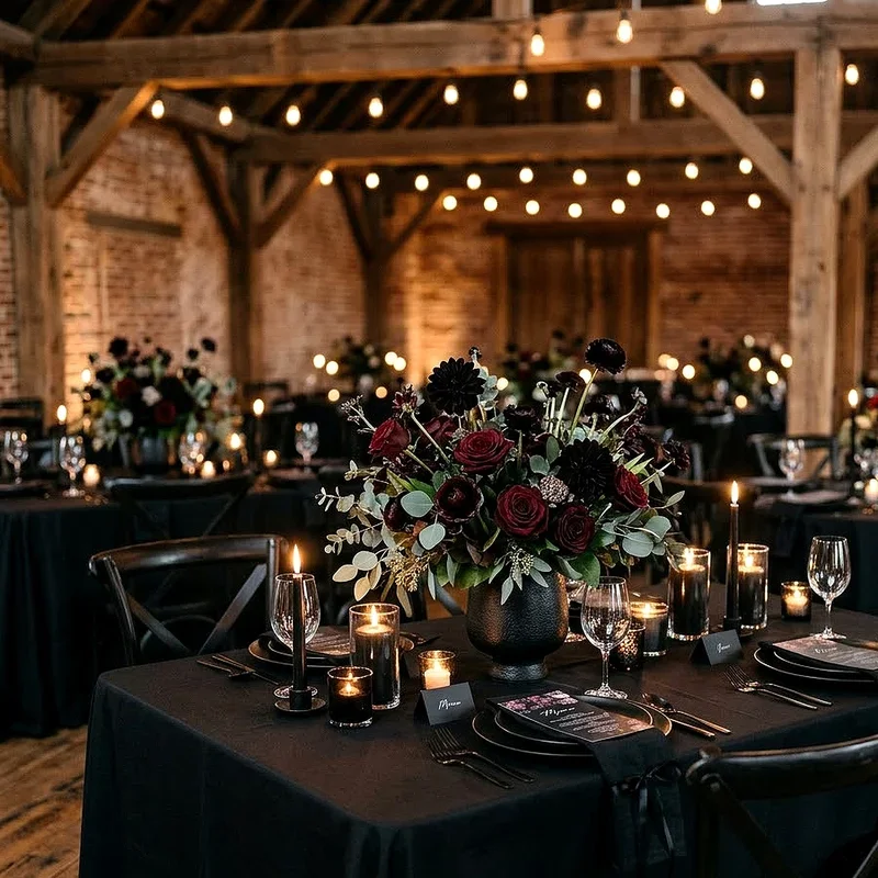 Black Wedding Decor Ideas