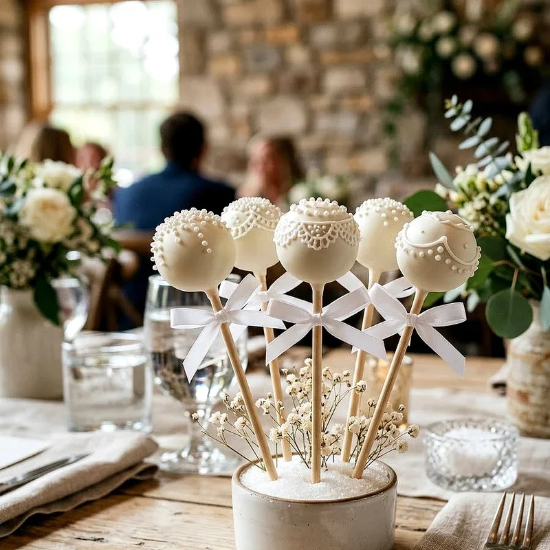 Wedding Cake Pop Ideas