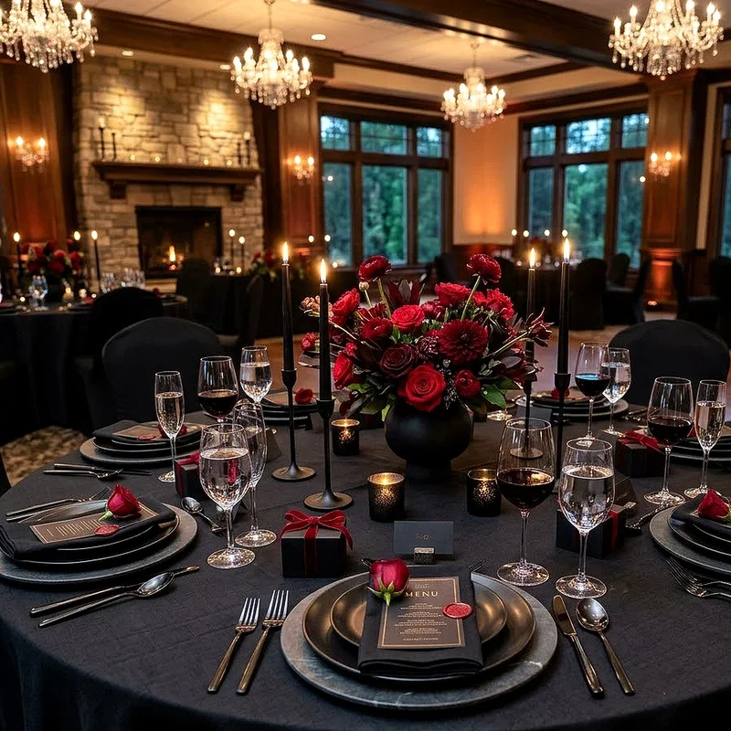 Black and Red Wedding Ideas