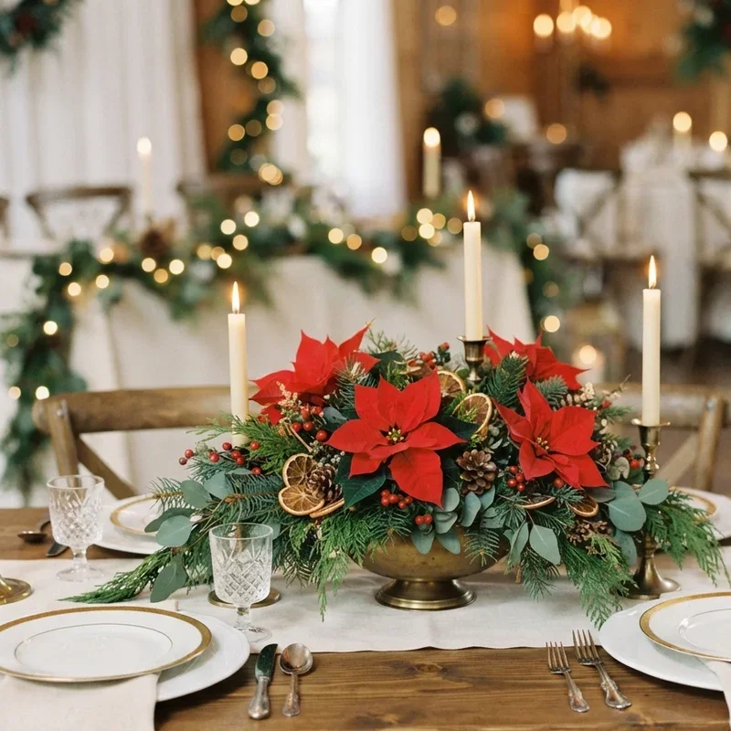 Christmas Wedding Centerpiece Ideas