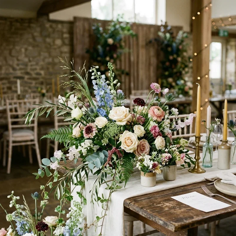 Top Table Flowers Ideas for Wedding