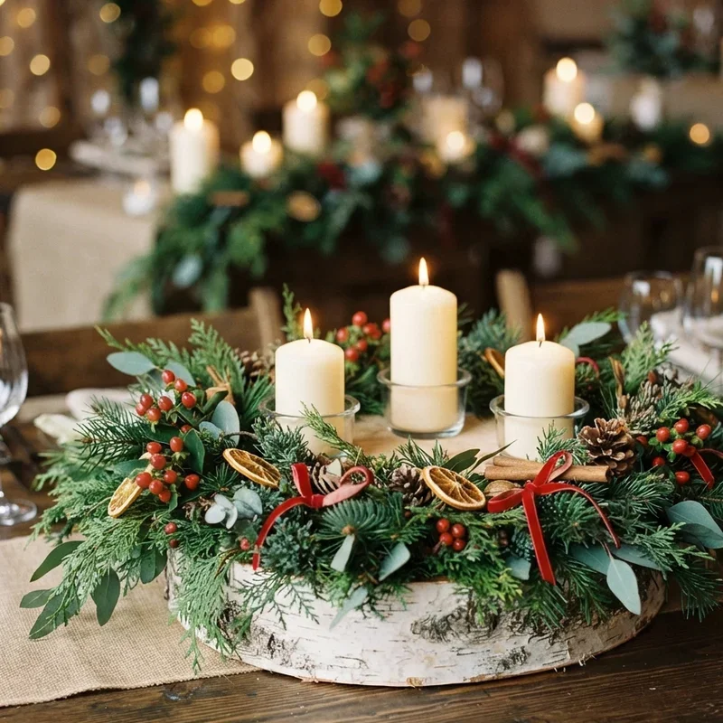 Christmas Wedding Centerpiece Ideas