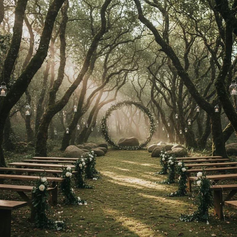 15 Forest Wedding Ideas for a Rustic Romantic Atmosphere