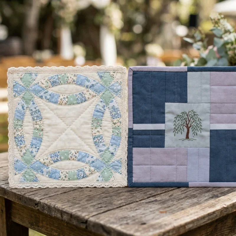 Wedding Quilt Square Ideas