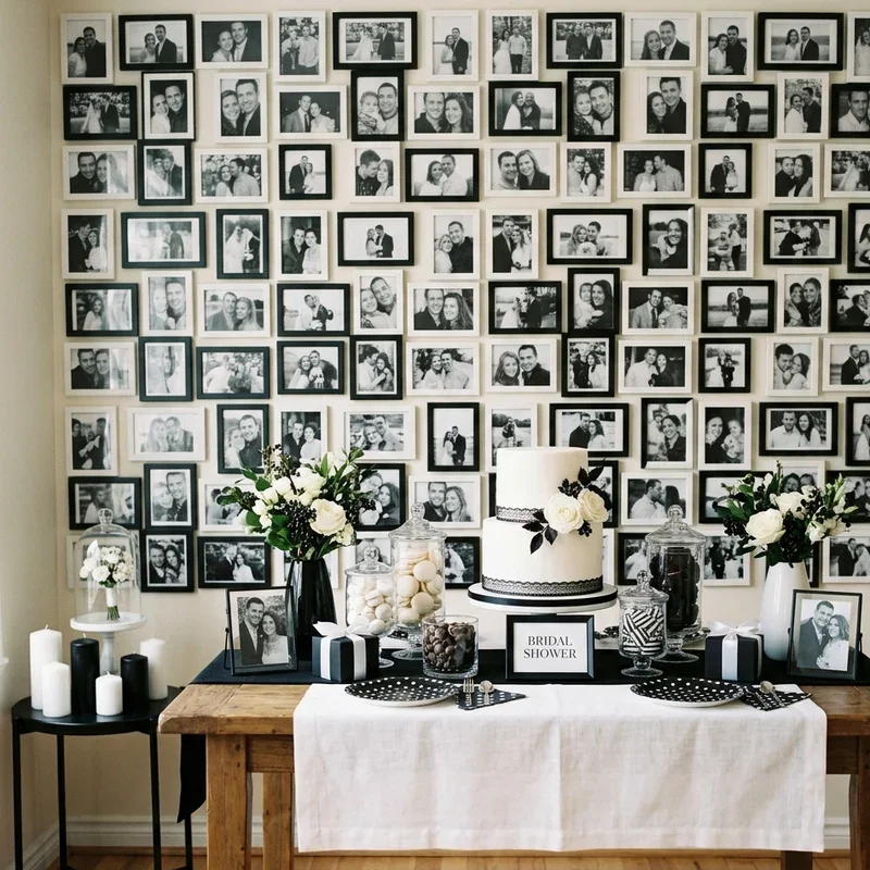 Black and White Bridal Shower Ideas