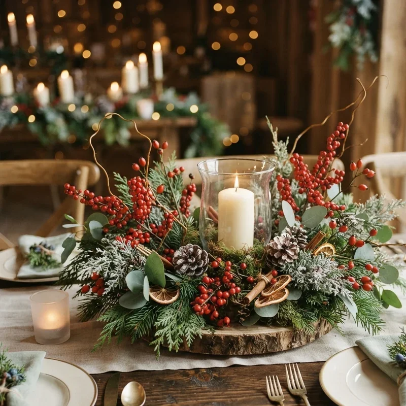 Christmas Wedding Centerpiece Ideas