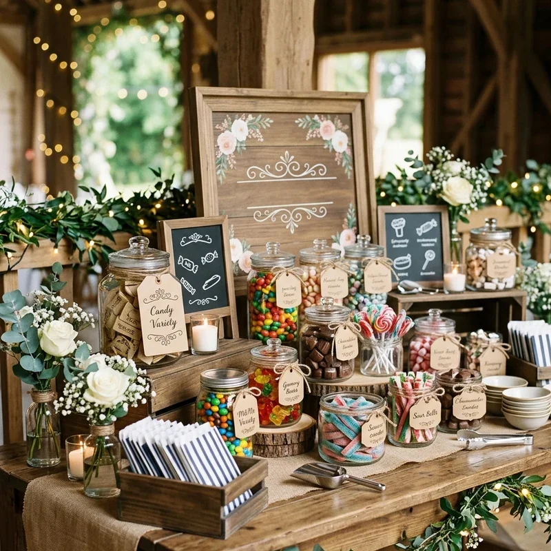 Wedding Candy Bar Ideas