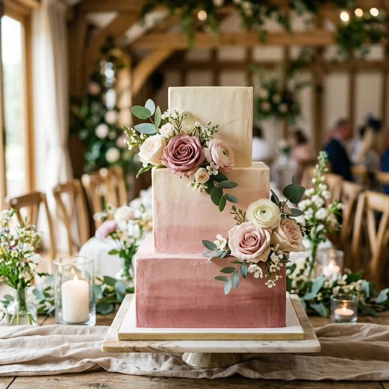 Square Wedding Cake Ideas