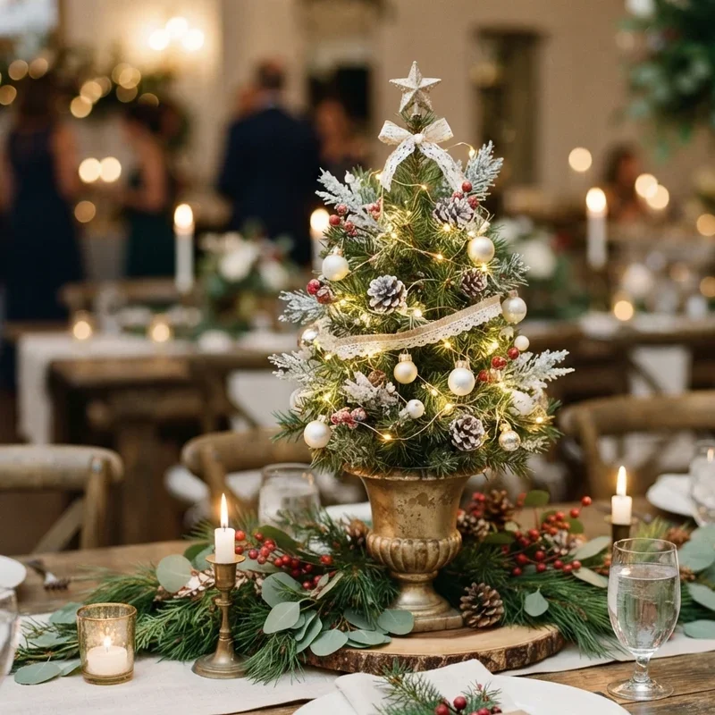 Christmas Wedding Centerpiece Ideas