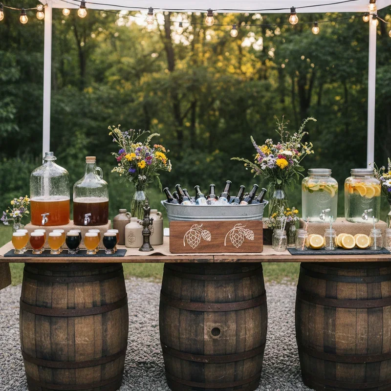 Wedding Drink Station Ideas