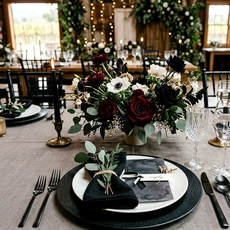 Black Wedding Decor Ideas
