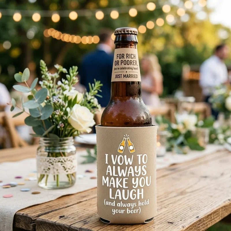 Funny Wedding Koozie Ideas