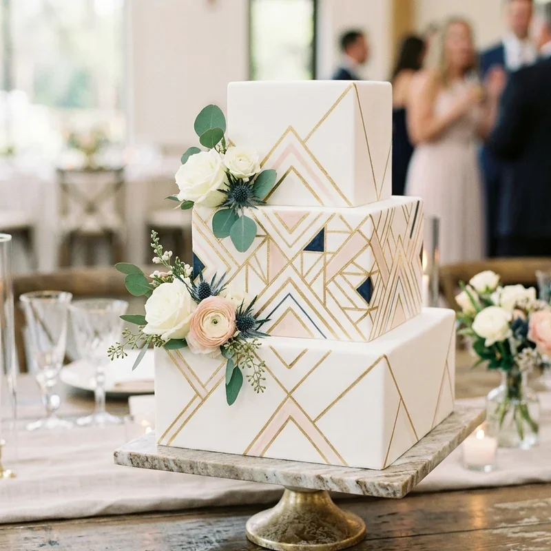 Square Wedding Cake Ideas