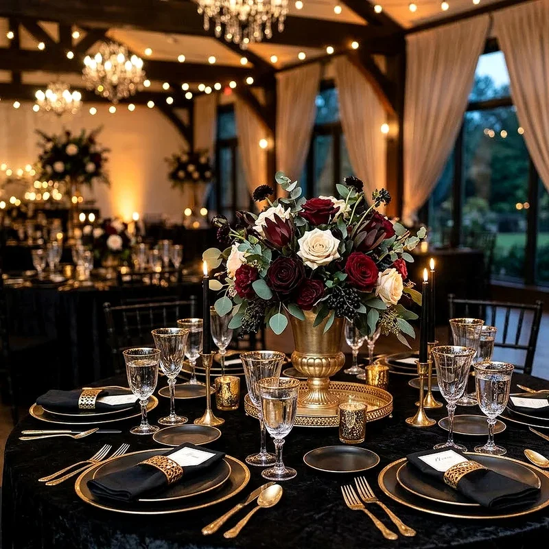 Black Wedding Decor Ideas