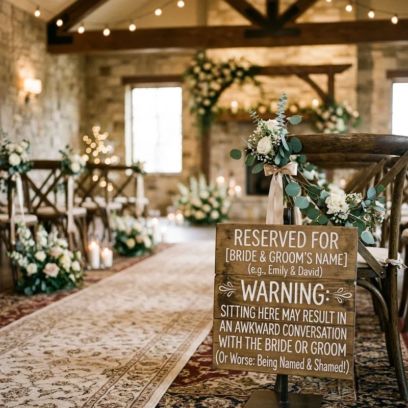 Funny Wedding Signs Ideas