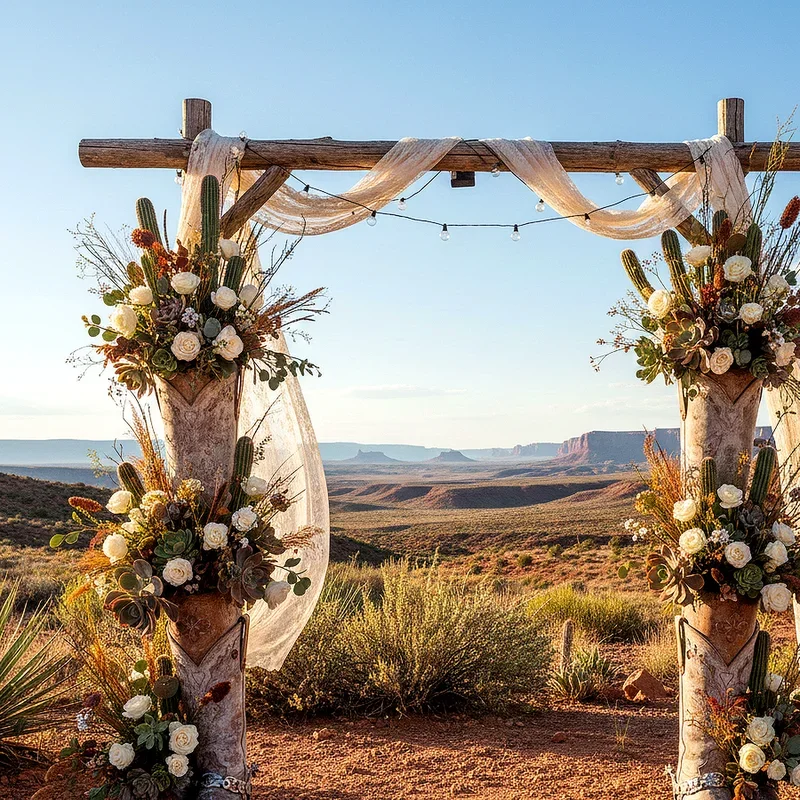 Western Wedding Arch Ideas
