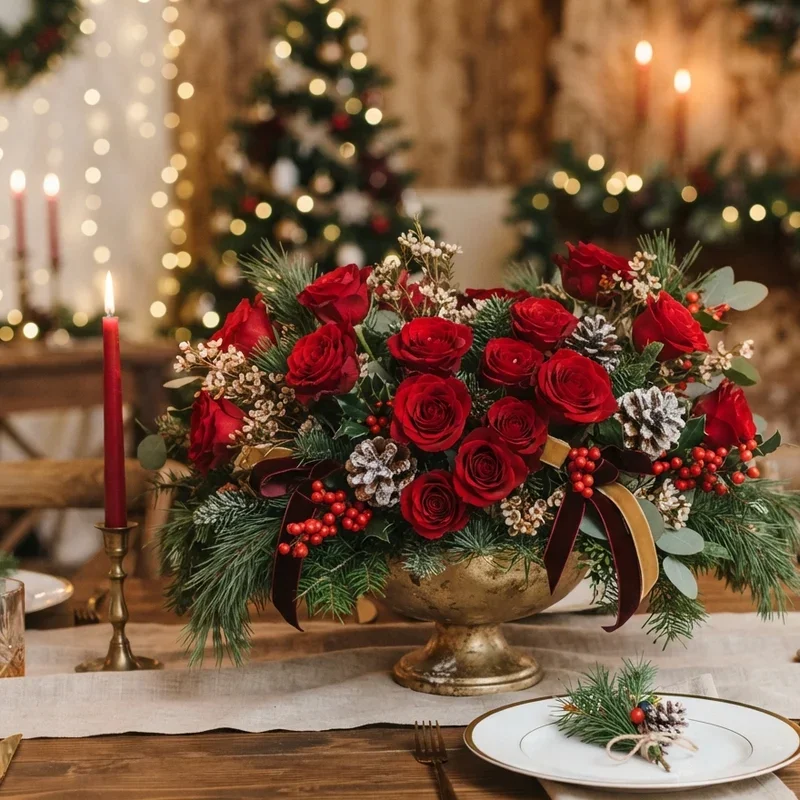 Christmas Wedding Centerpiece Ideas