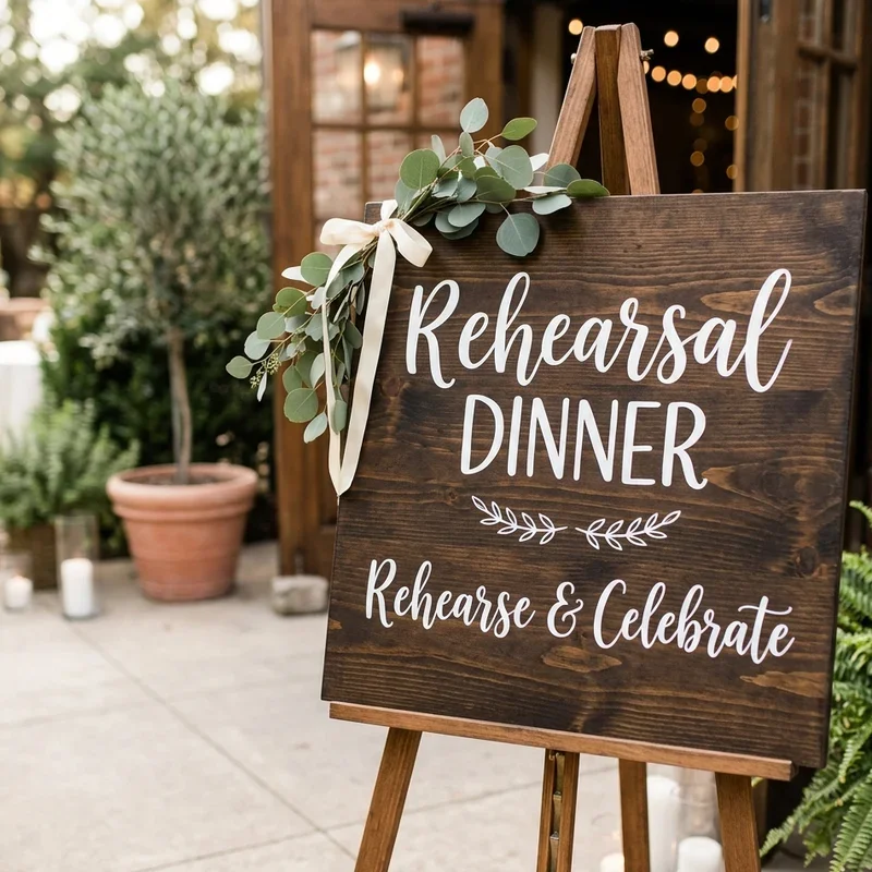 Rehearsal Dinner Sign Ideas