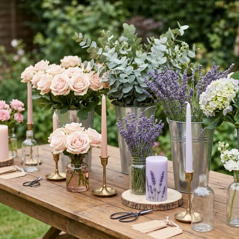 Flower Bar Ideas for Bridal Shower