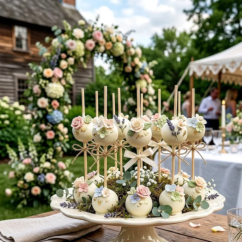 Wedding Cake Pop Ideas