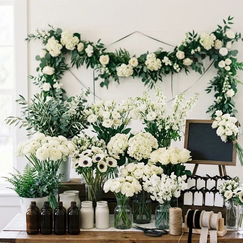 Flower Bar Ideas for Bridal Shower