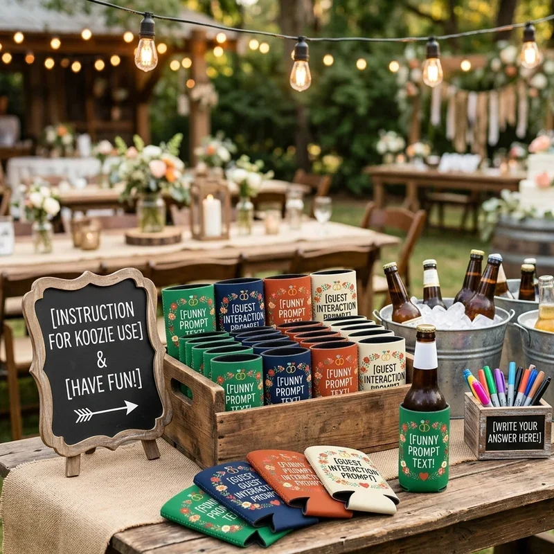 Funny Wedding Koozie Ideas