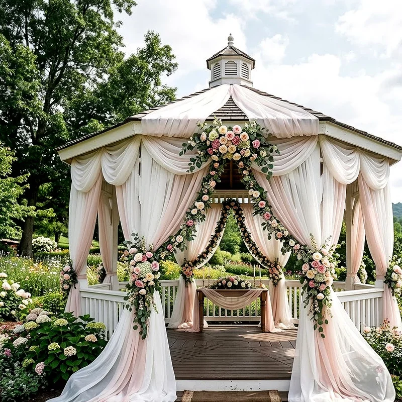 Outdoor Gazebo Wedding Decoration Ideas