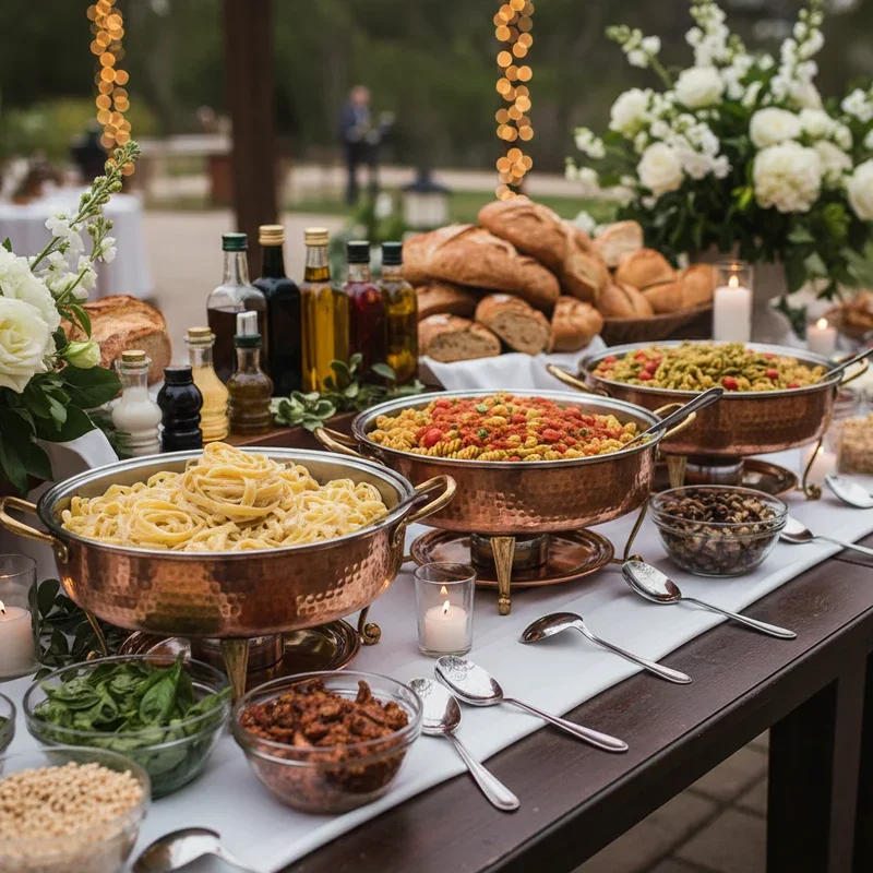 15 Wedding Pasta Bar Ideas for a Crowd-Pleasing Reception
