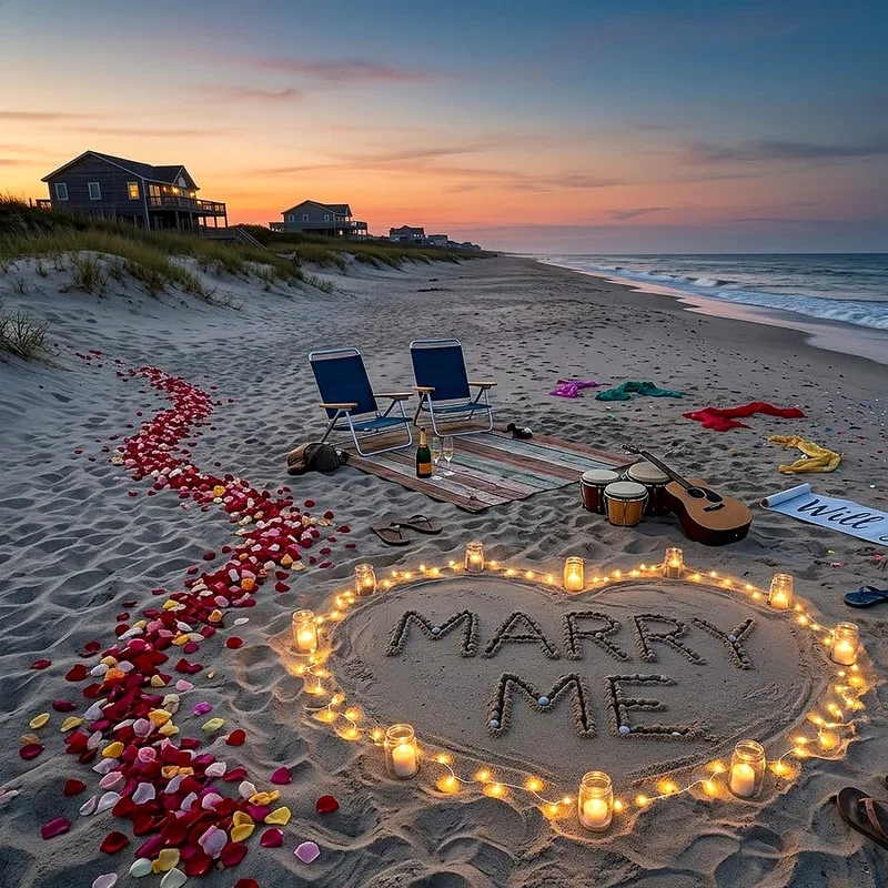 Beach Marriage Proposal Ideas