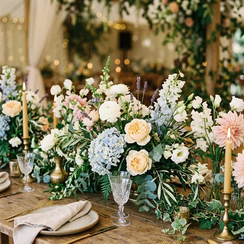 Top Table Flowers Ideas for Wedding