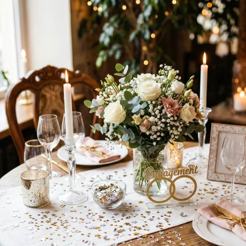 Engagement Table Decoration Ideas