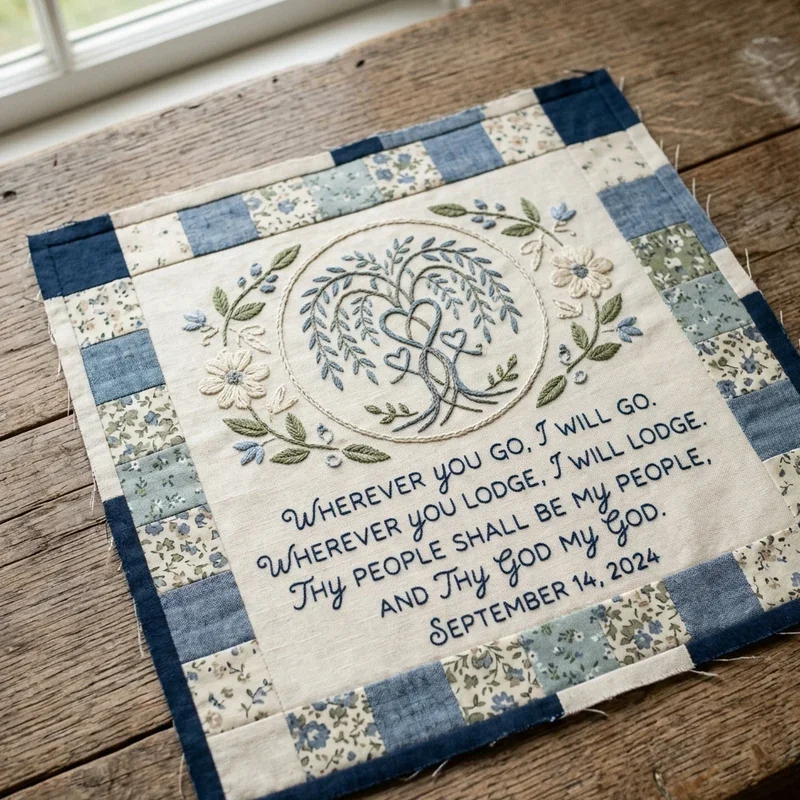 Wedding Quilt Square Ideas