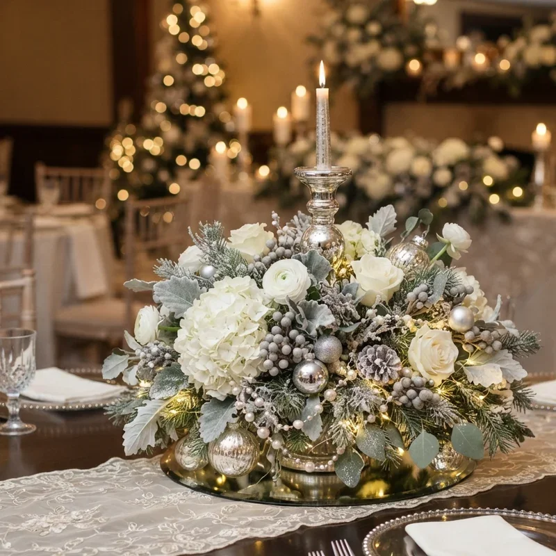 Christmas Wedding Centerpiece Ideas
