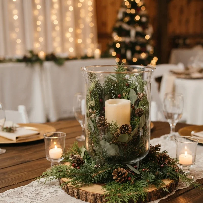Christmas Wedding Centerpiece Ideas
