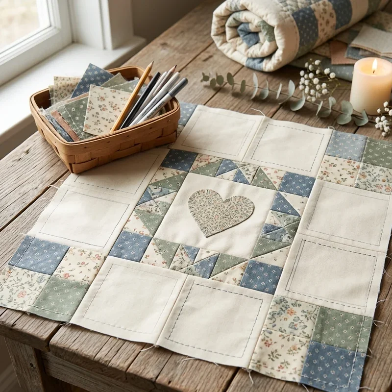 Wedding Quilt Square Ideas