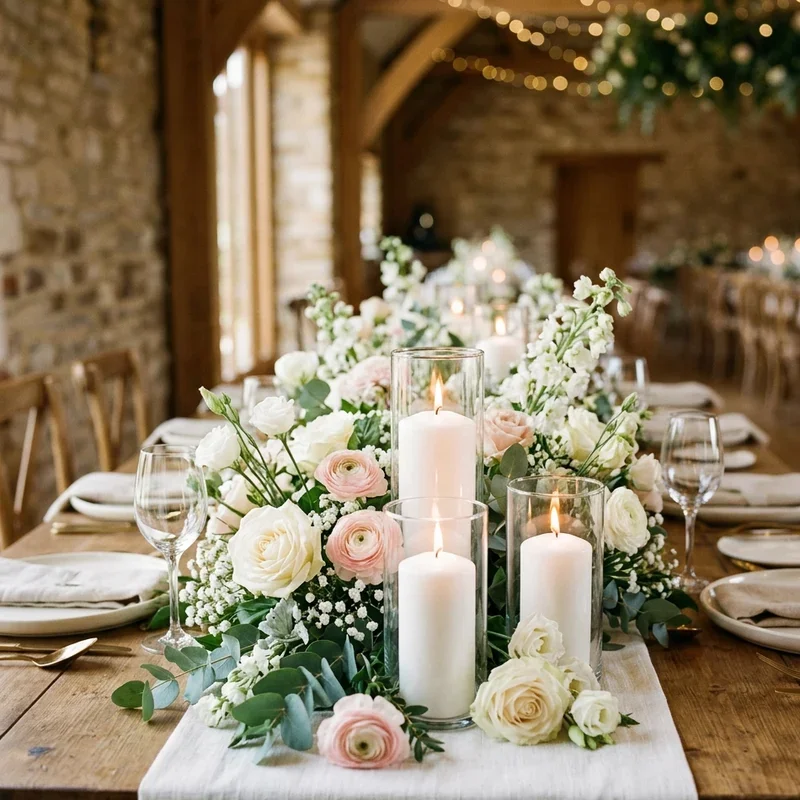 Top Table Flowers Ideas for Wedding