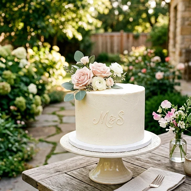 Simple Engagement Cake Ideas