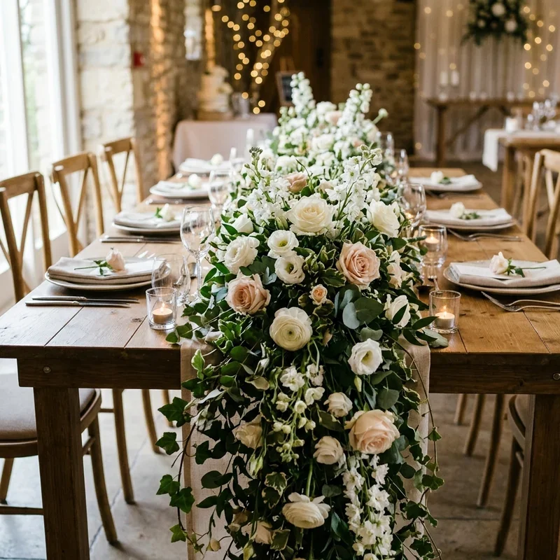 Top Table Flowers Ideas for Wedding