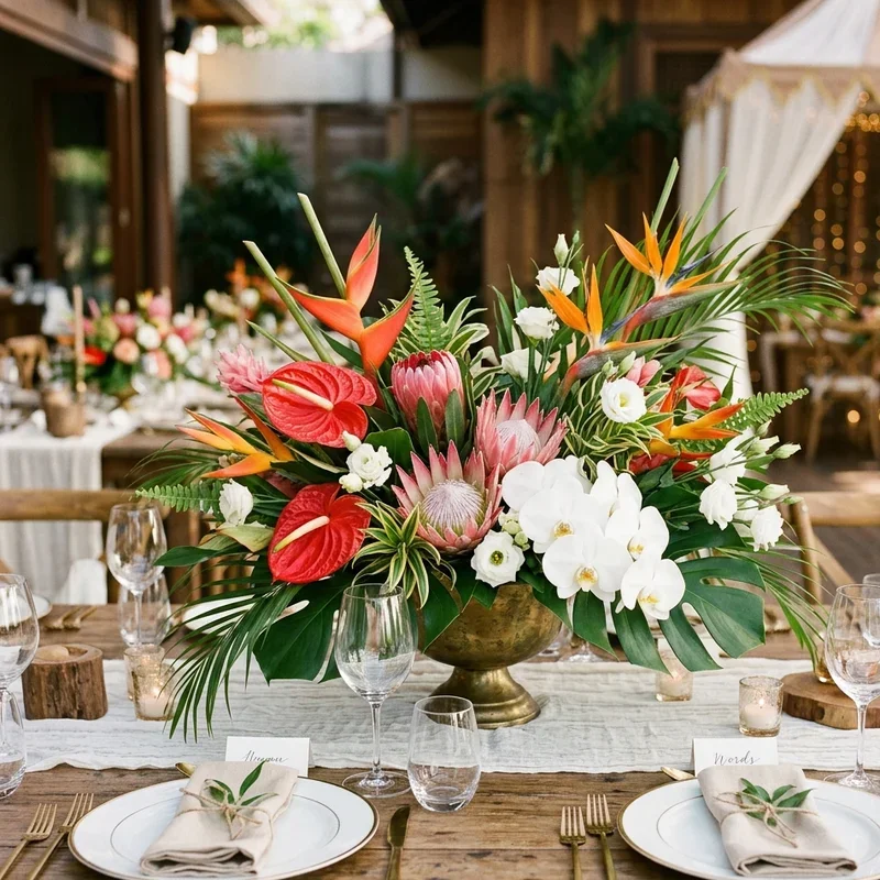 Top Table Flowers Ideas for Wedding
