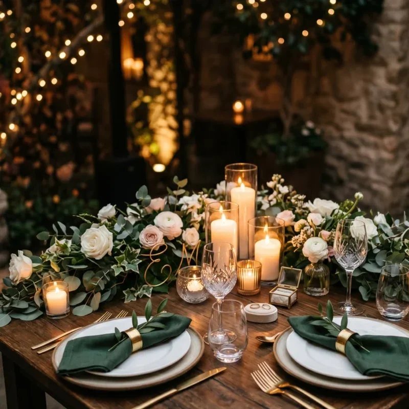 Engagement Table Decoration Ideas