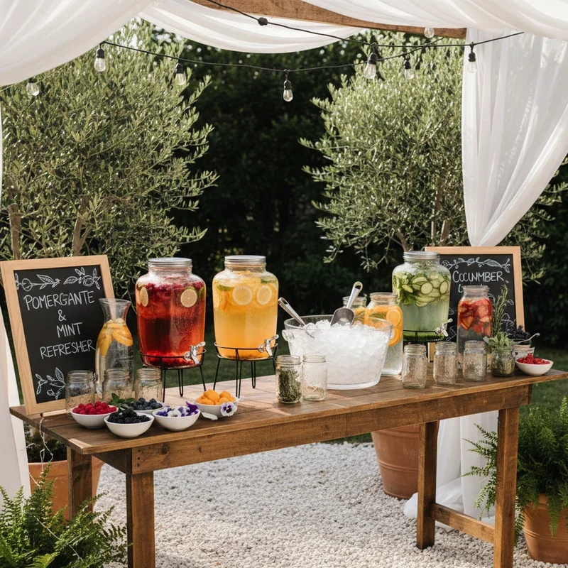 Wedding Drink Station Ideas