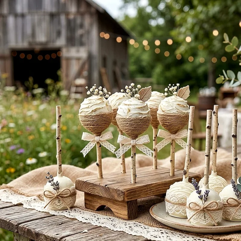 Wedding Cake Pop Ideas
